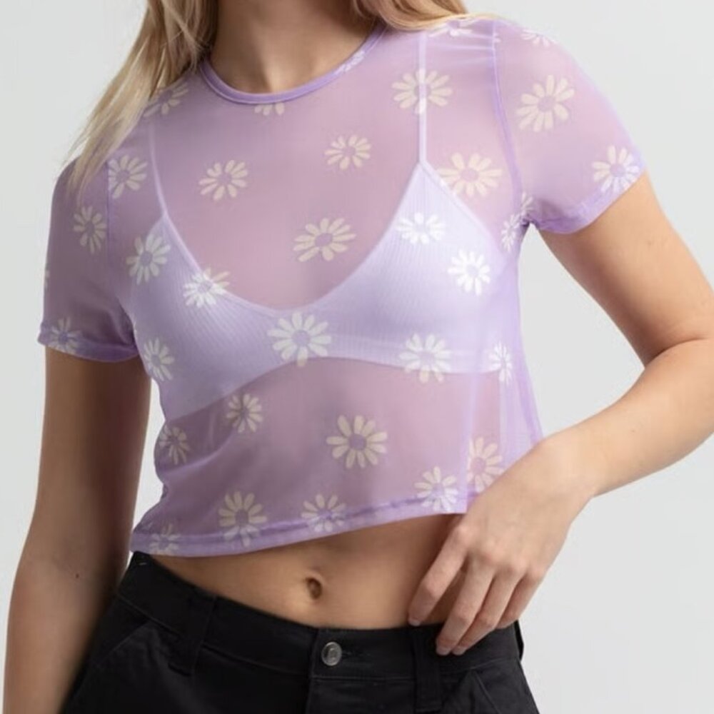 mesh crop top